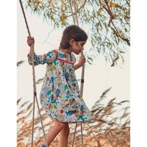 Boden Frill Neck Printed Dress